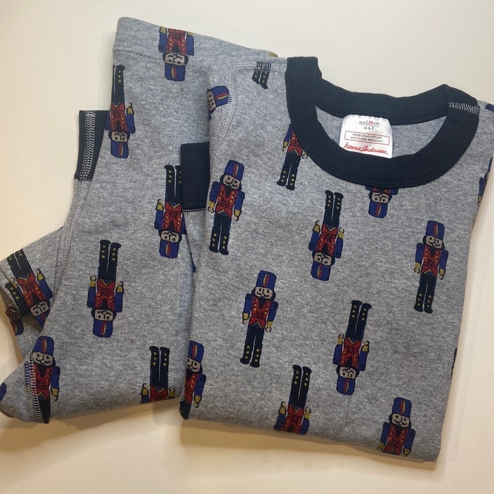 Hanna Andersson Organic Cotton Nutcracker Pajama Set Size Boy 6 to 7